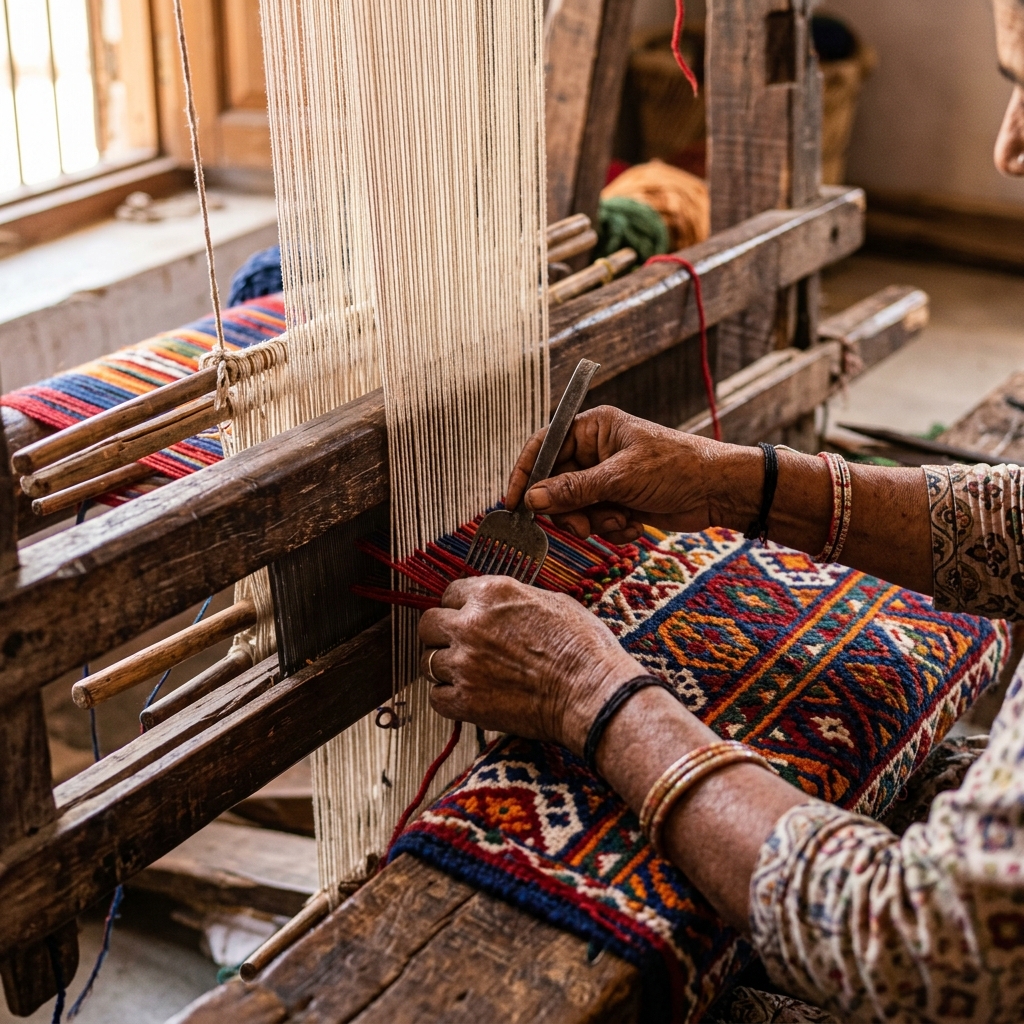 Dhurrie Weaving