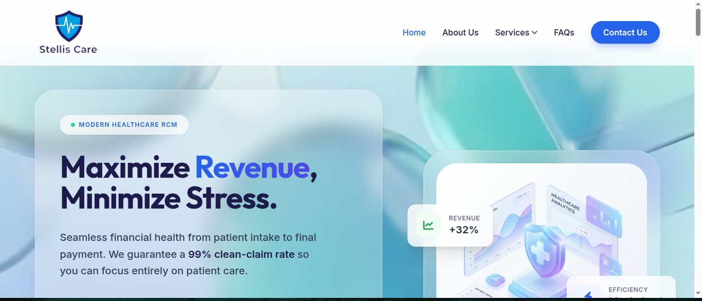 stelliscare.com website preview