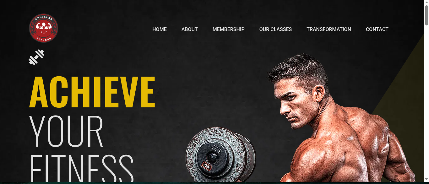 chhillarfitness.com website preview