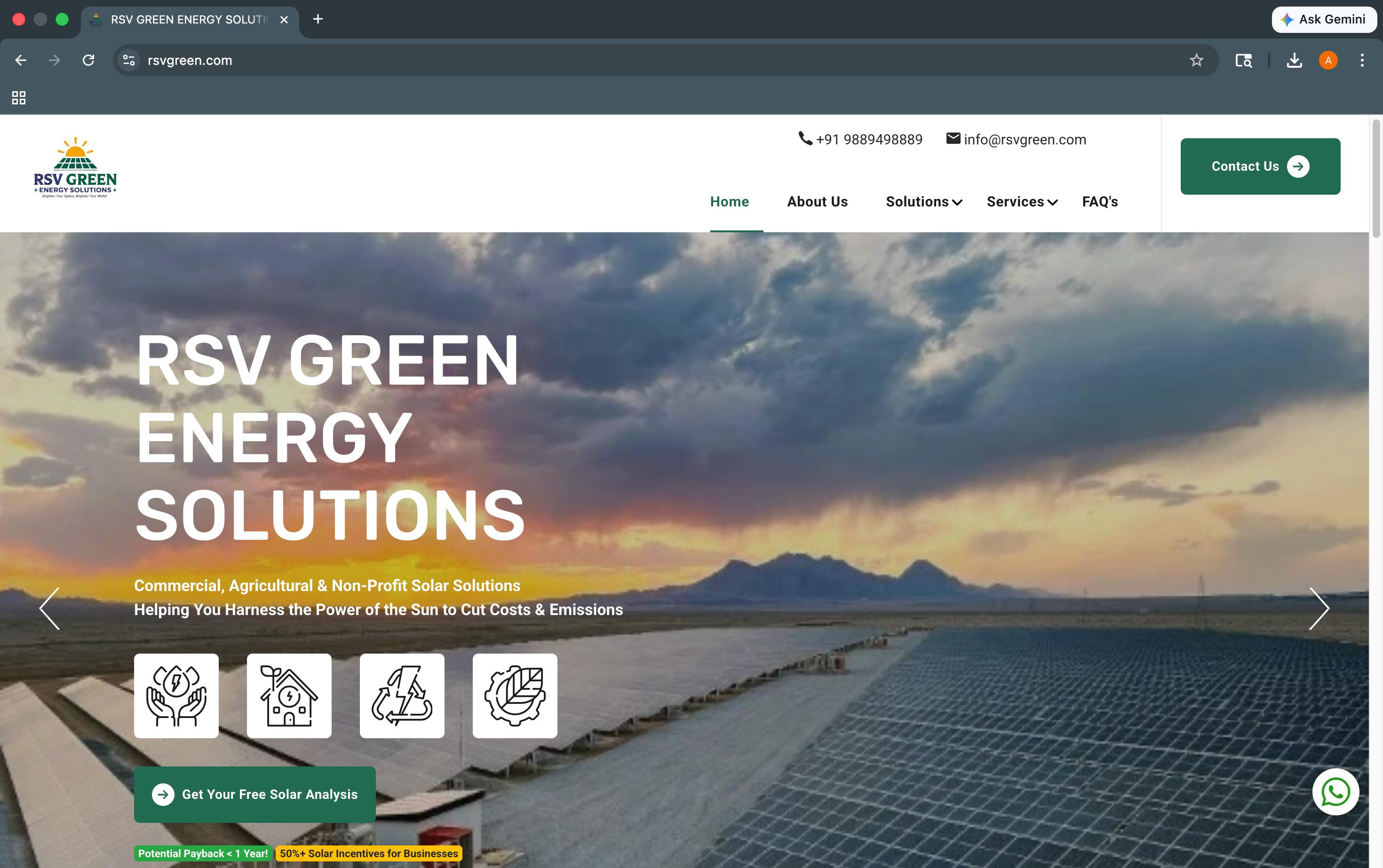 rsvgreen.com website preview