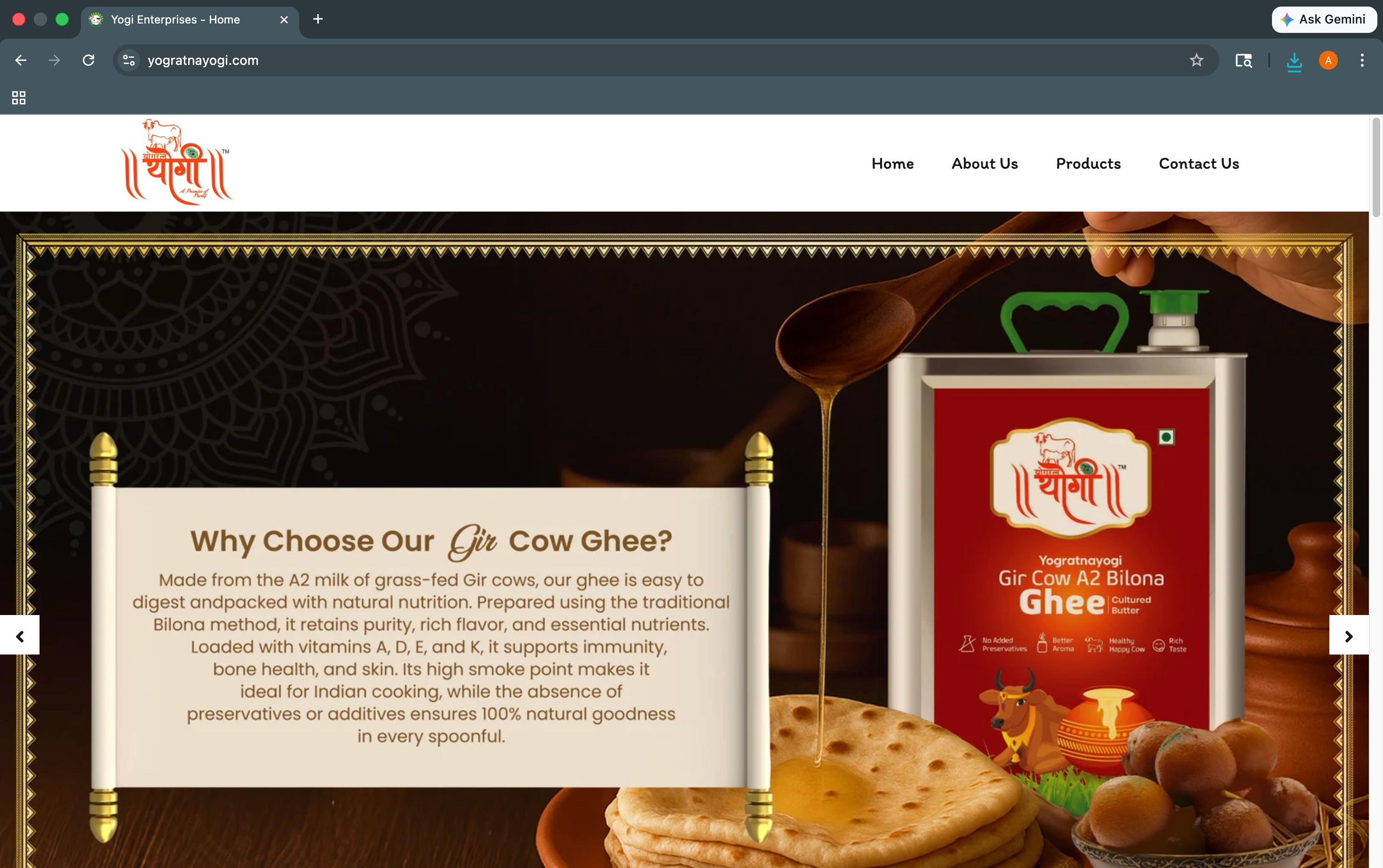 yogratnayogi.com website preview