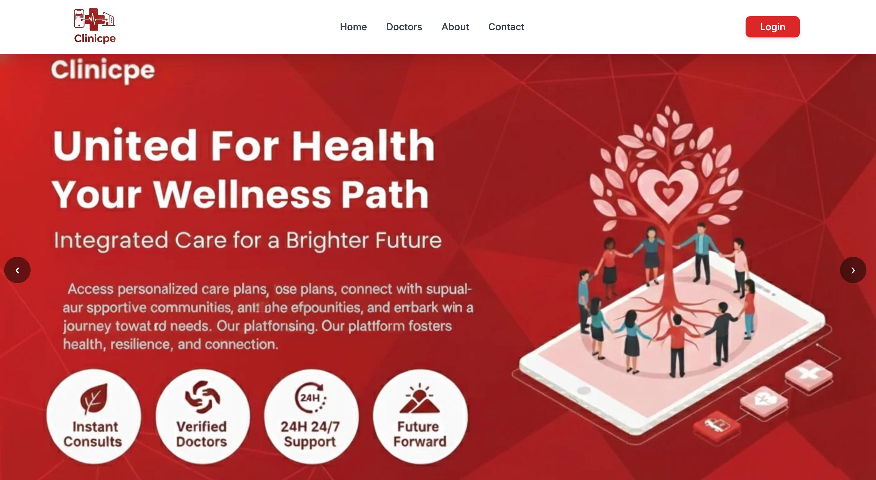 clinicpe.org website preview
