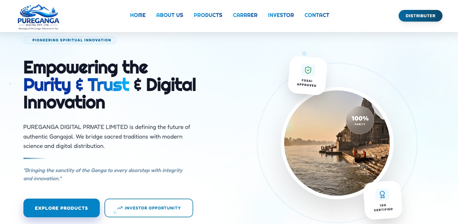 puregangadigital.com website preview