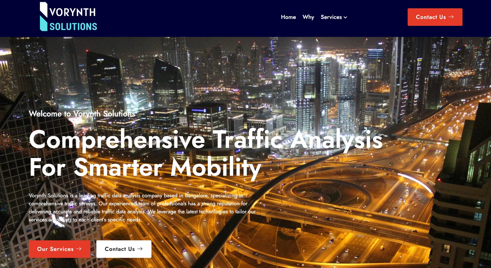 vorynthsolutionsprivatelimited.com website preview